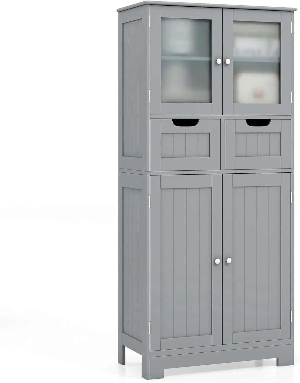 Floor Storage Cabinet, Tall Storage Organizer