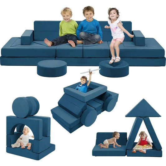 22Pcs Modular Kids Play Couch