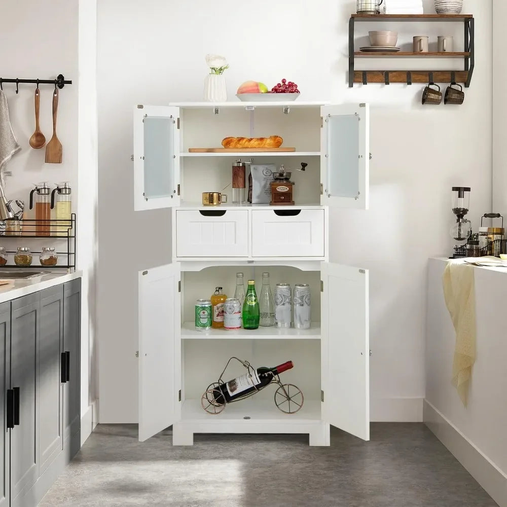 Floor Storage Cabinet, Tall Storage Organizer
